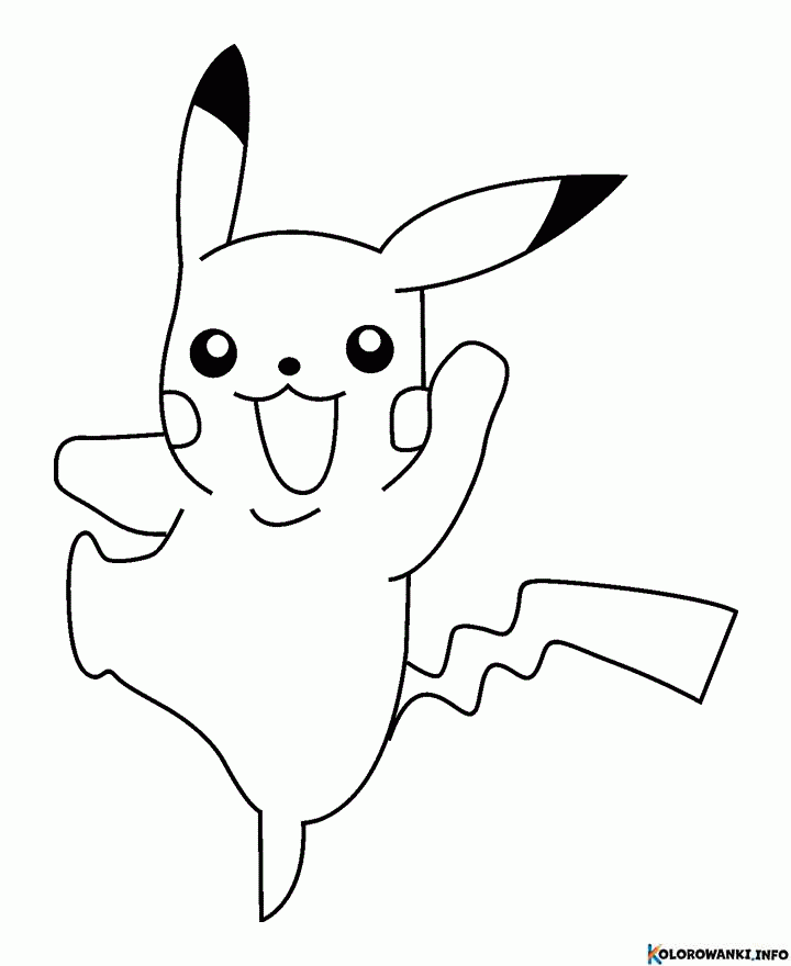 Kolorowanki Pikachu Do Druku Pobierz Lub Wydrukuj Za Darmo