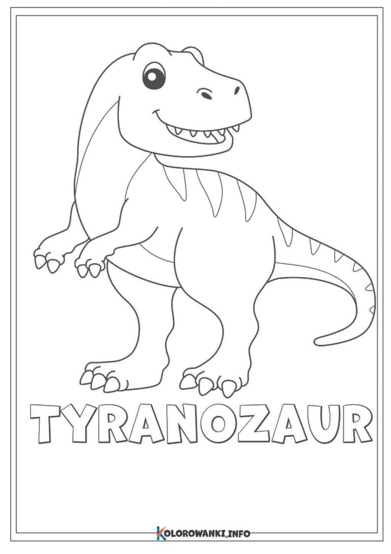 Tyranozaur Dinozaur Do Druku Kolorowanki Info