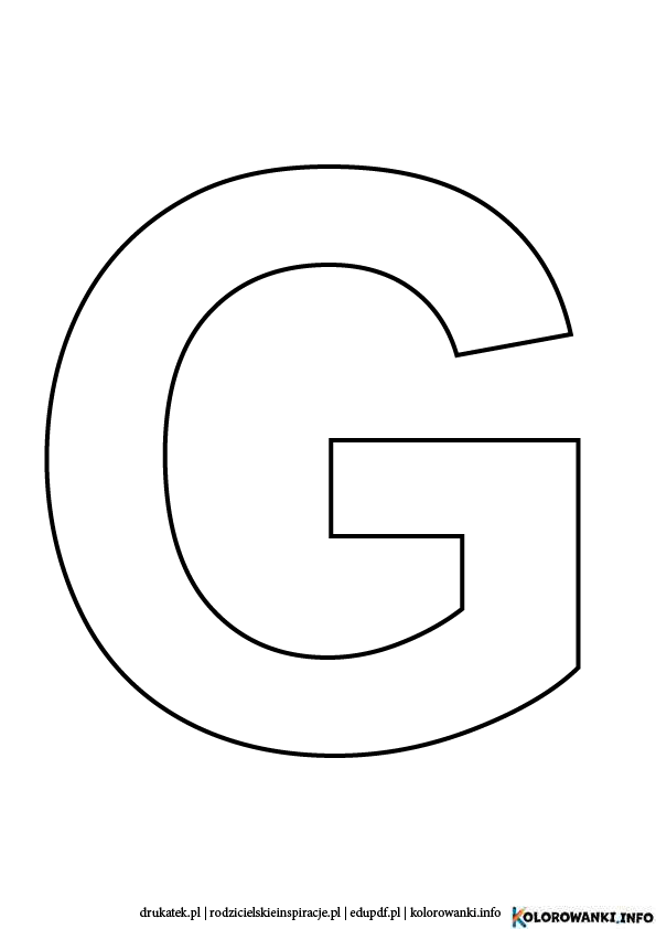 Litera G do druku