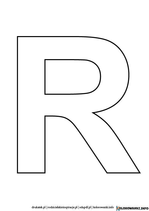 litera r do druku