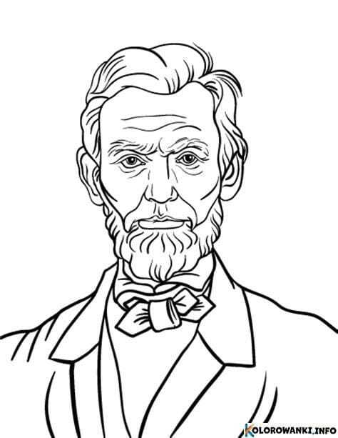 1683627549 219 Kolorowanki Abraham Lincoln do druku
