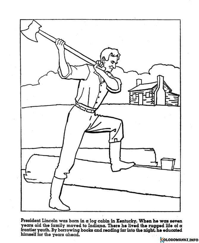 1683627549 894 Kolorowanki Abraham Lincoln do druku