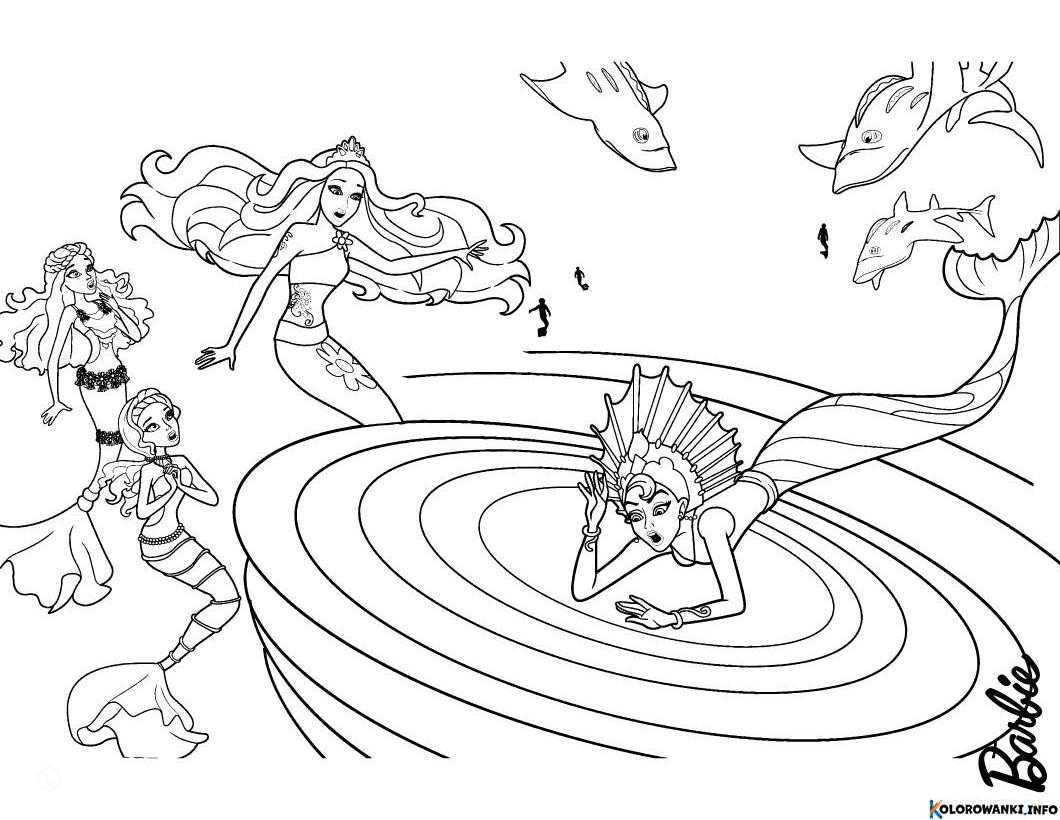 1683679987 16 Kolorowanki Barbie Syrenka do druku Pobierz lub wydrukuj za