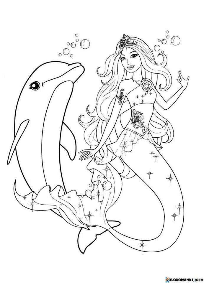 1683679987 976 Kolorowanki Barbie Syrenka do druku Pobierz lub wydrukuj za