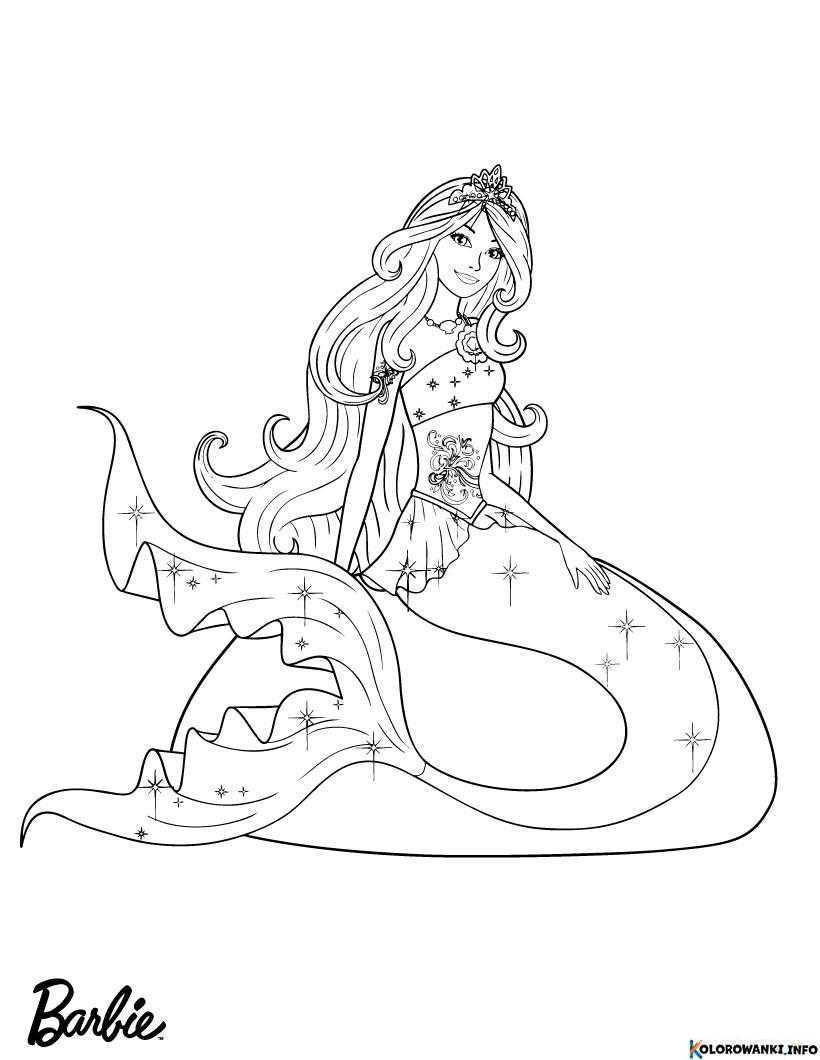 1683679988 120 Kolorowanki Barbie Syrenka do druku Pobierz lub wydrukuj za