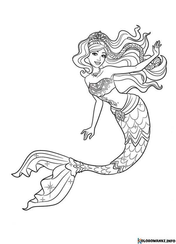 1683679988 566 Kolorowanki Barbie Syrenka do druku Pobierz lub wydrukuj za