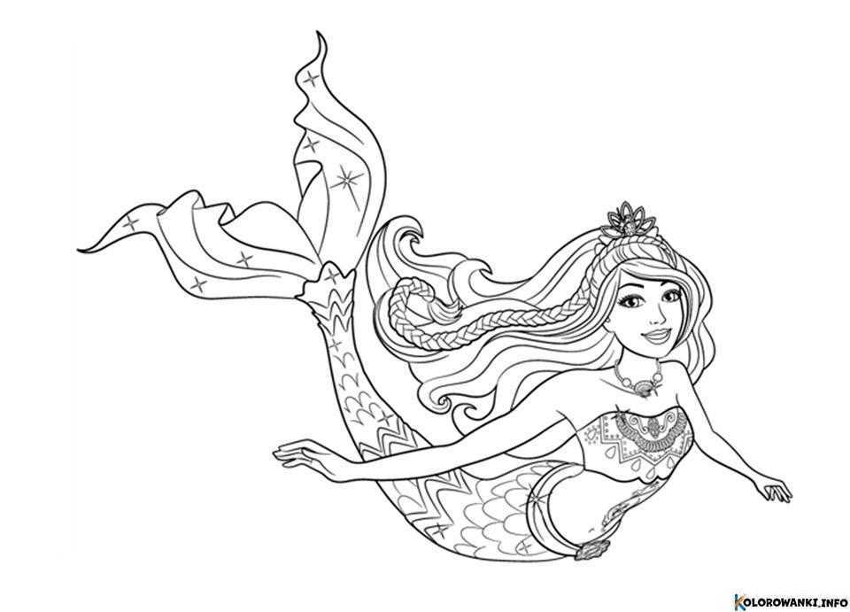 1683679988 881 Kolorowanki Barbie Syrenka do druku Pobierz lub wydrukuj za