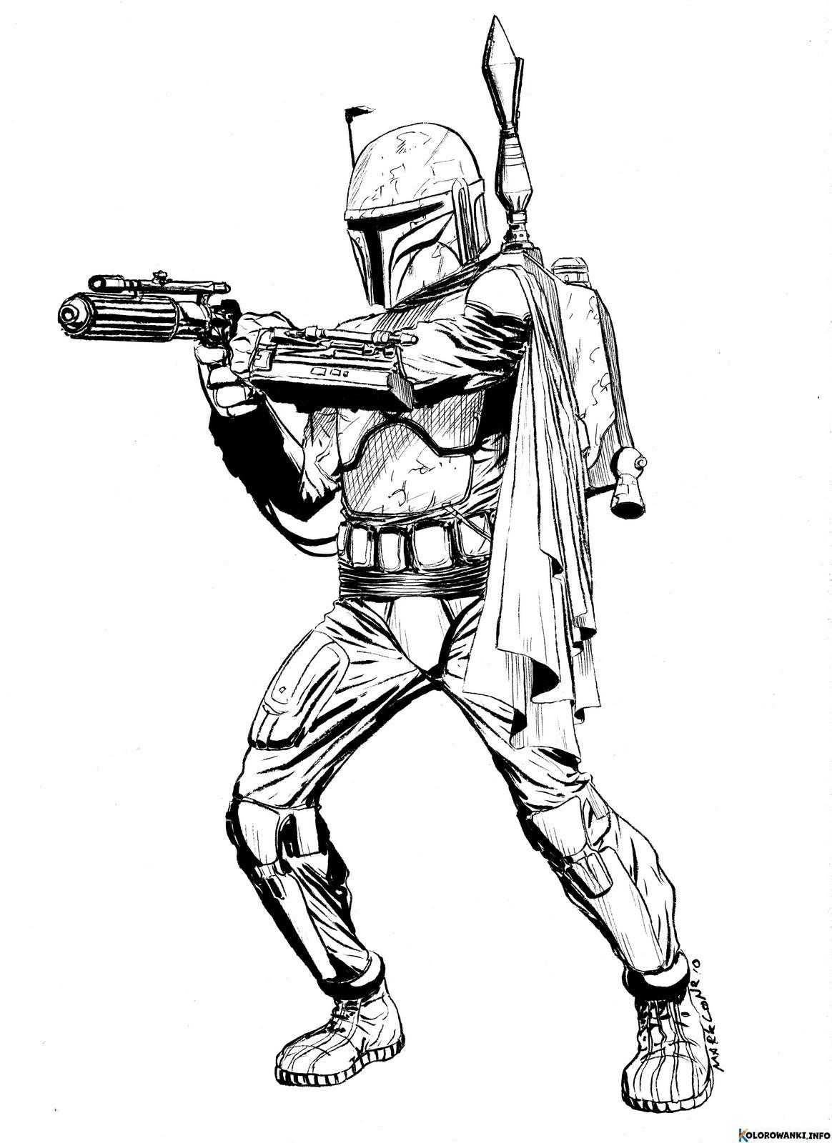 1683728360 39 Kolorowanki Boba Fett do druku Pobierz lub wydrukuj za