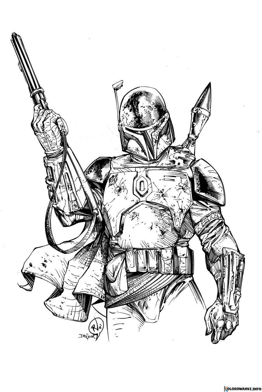 1683728360 551 Kolorowanki Boba Fett do druku Pobierz lub wydrukuj za