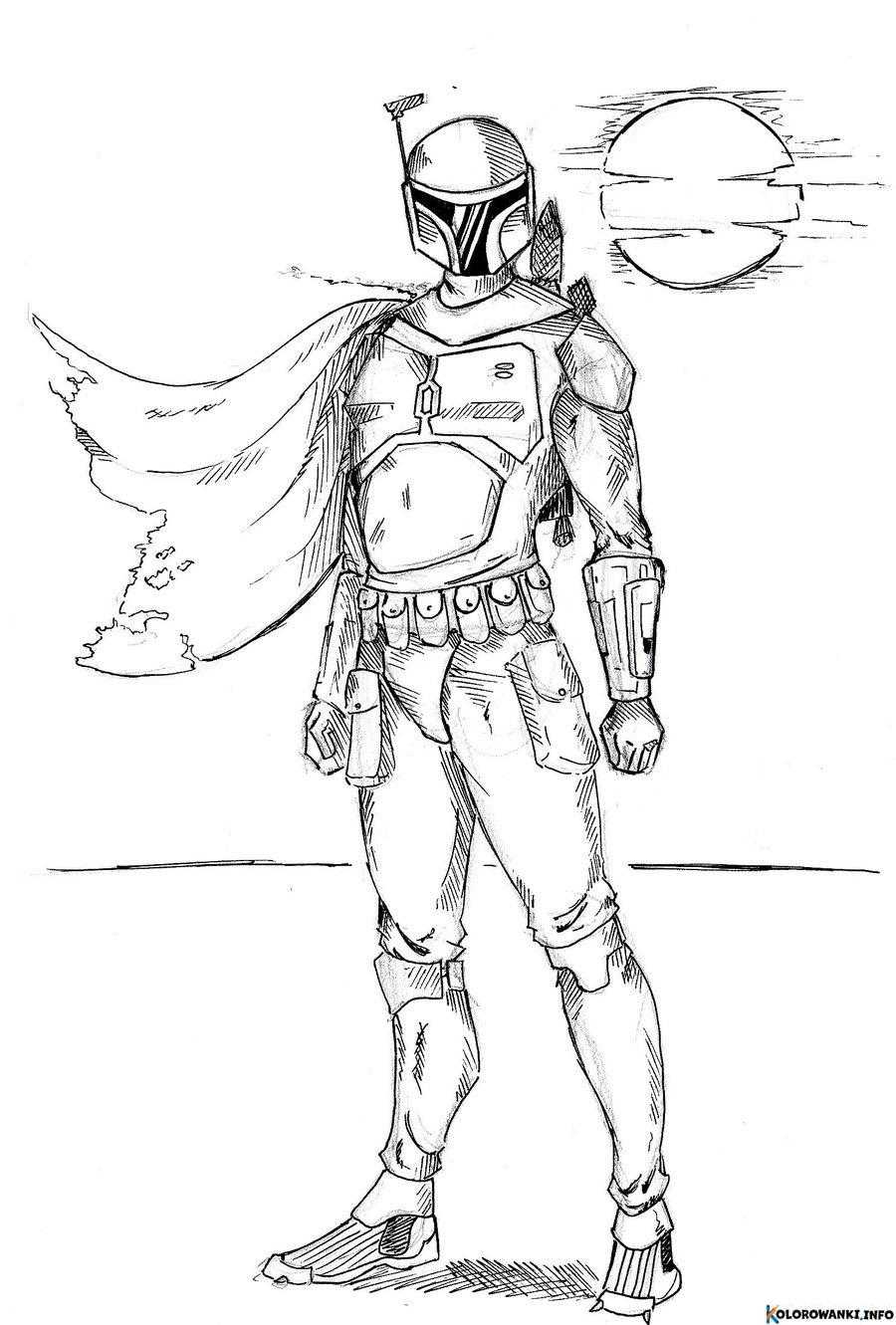 1683728360 862 Kolorowanki Boba Fett do druku Pobierz lub wydrukuj za