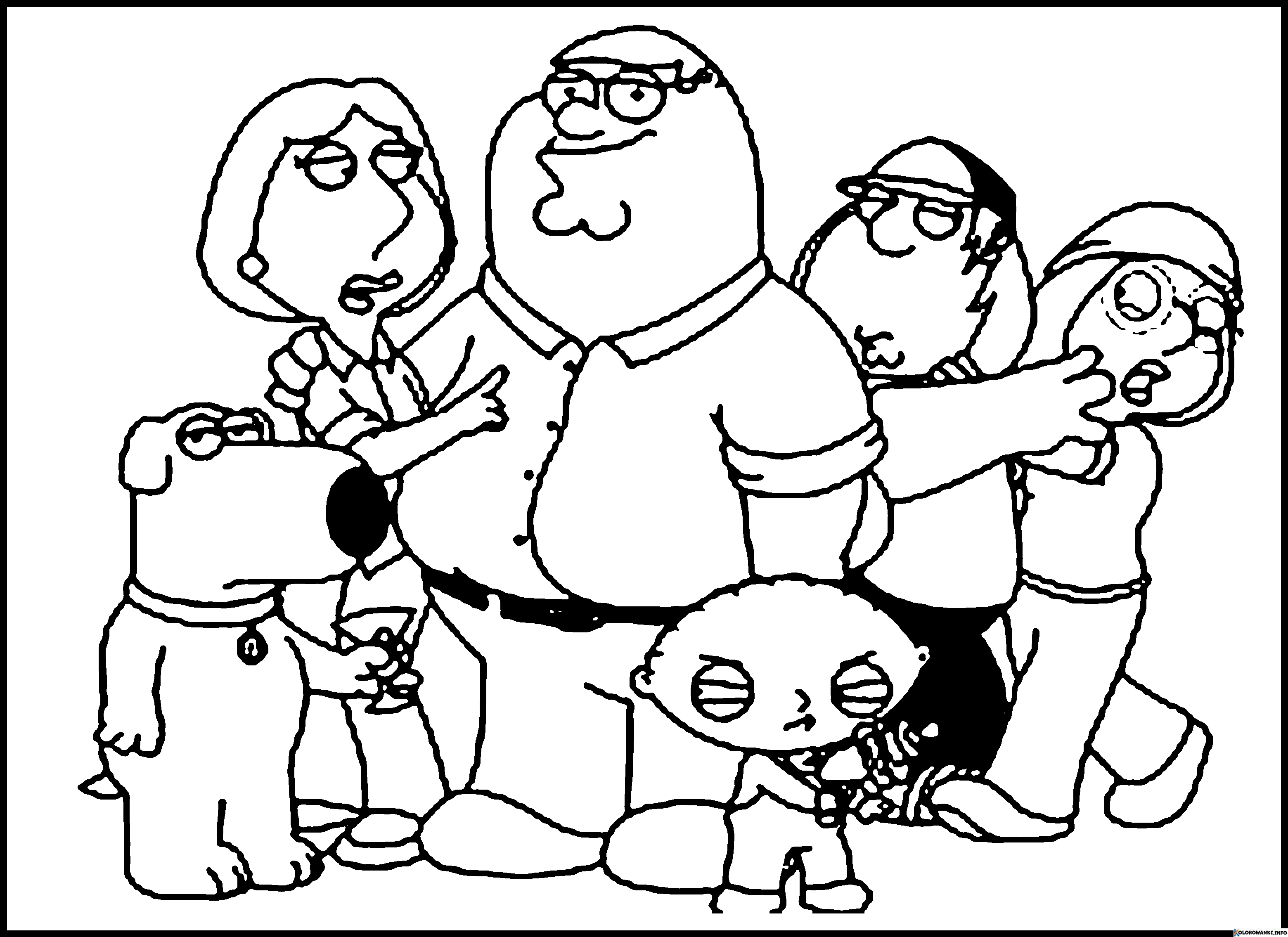 Kolorowanki Family Guy do druku | Pobierz lub wydrukuj za darmo ...