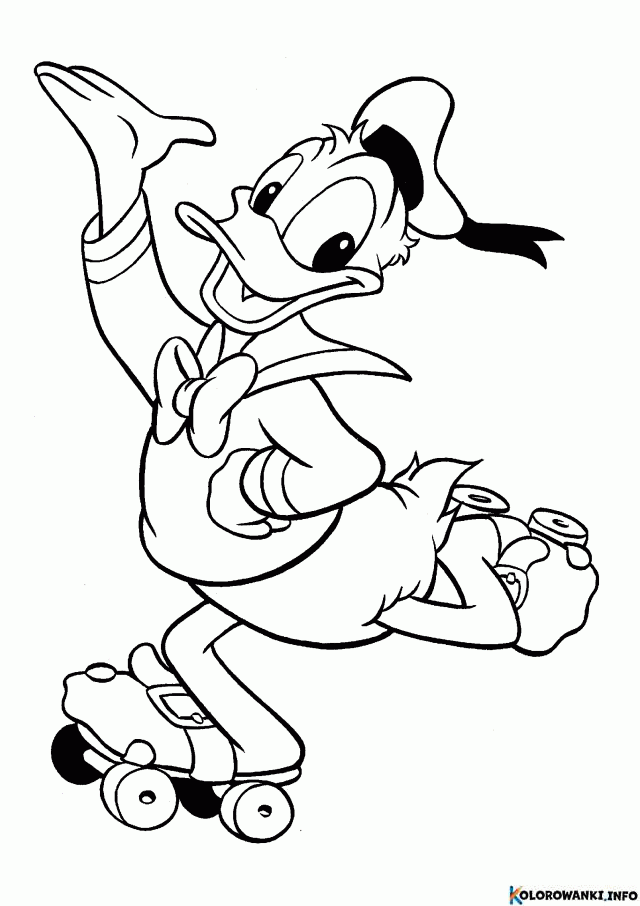 Kolorowanki Kaczor Donald Do Druku Pobierz Lub Wydrukuj Za