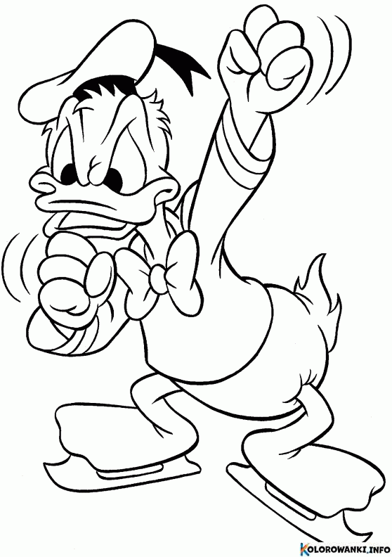 Kolorowanki Kaczor Donald Do Druku Pobierz Lub Wydrukuj Za