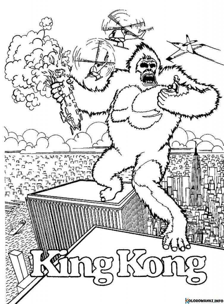 1684037244 474 Kolorowanki King Kong do druku Pobierz lub wydrukuj za
