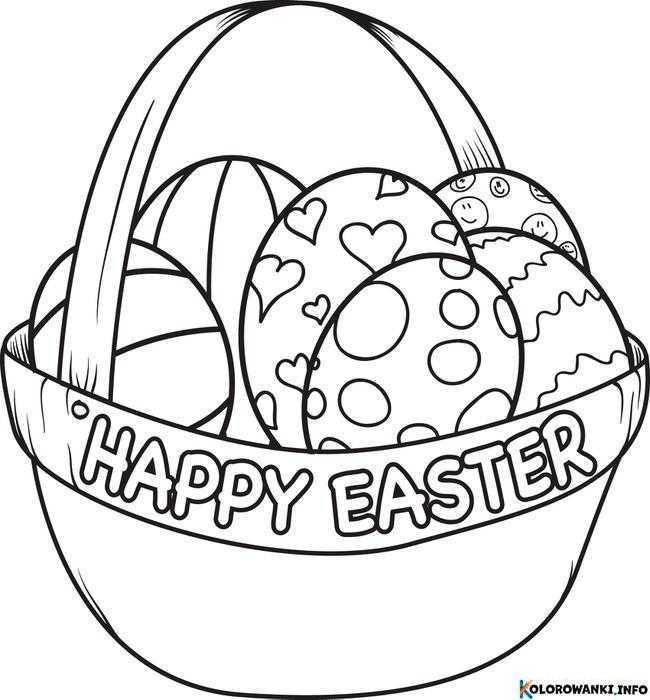 1684067377 433 Kolorowanki Koszyczki Wielkanocne do druku Pobierz lub wydrukuj za