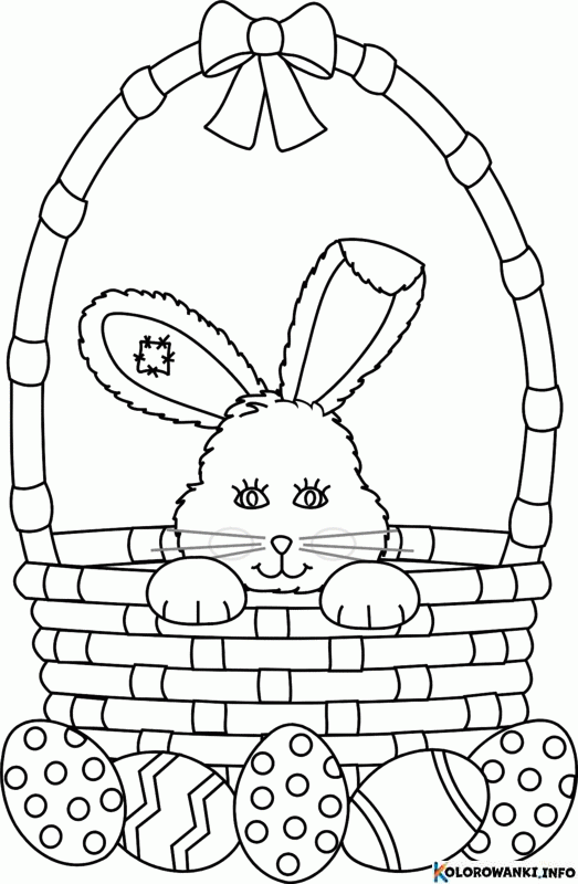 1684067377 959 Kolorowanki Koszyczki Wielkanocne do druku Pobierz lub wydrukuj za