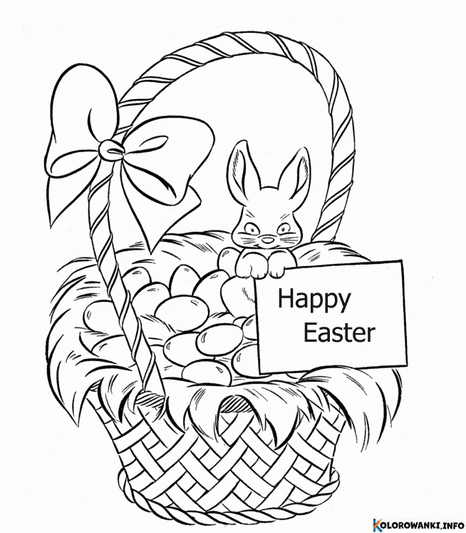 1684067378 492 Kolorowanki Koszyczki Wielkanocne do druku Pobierz lub wydrukuj za
