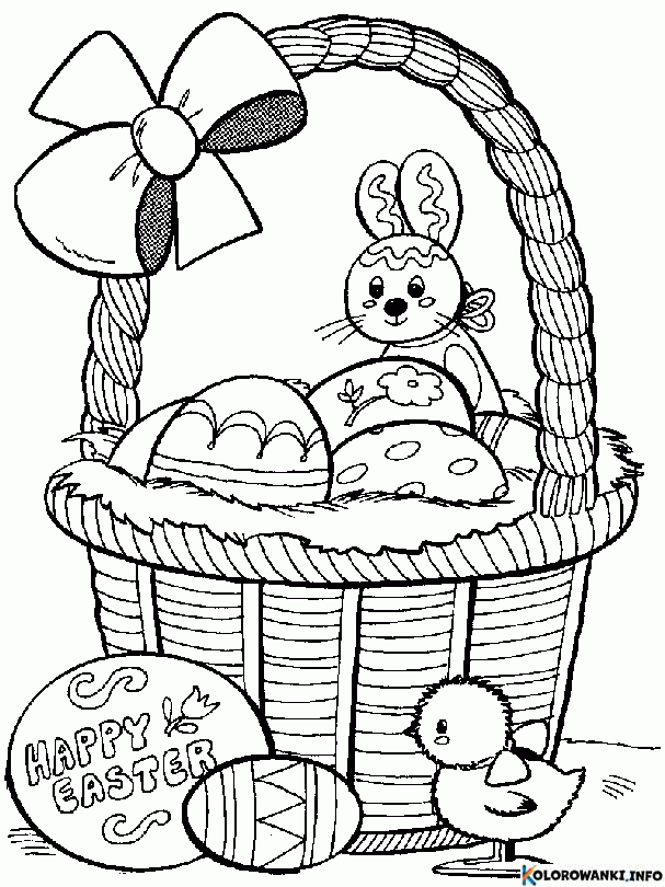 1684067379 385 Kolorowanki Koszyczki Wielkanocne do druku Pobierz lub wydrukuj za