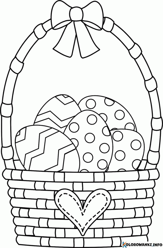 1684067379 619 Kolorowanki Koszyczki Wielkanocne do druku Pobierz lub wydrukuj za