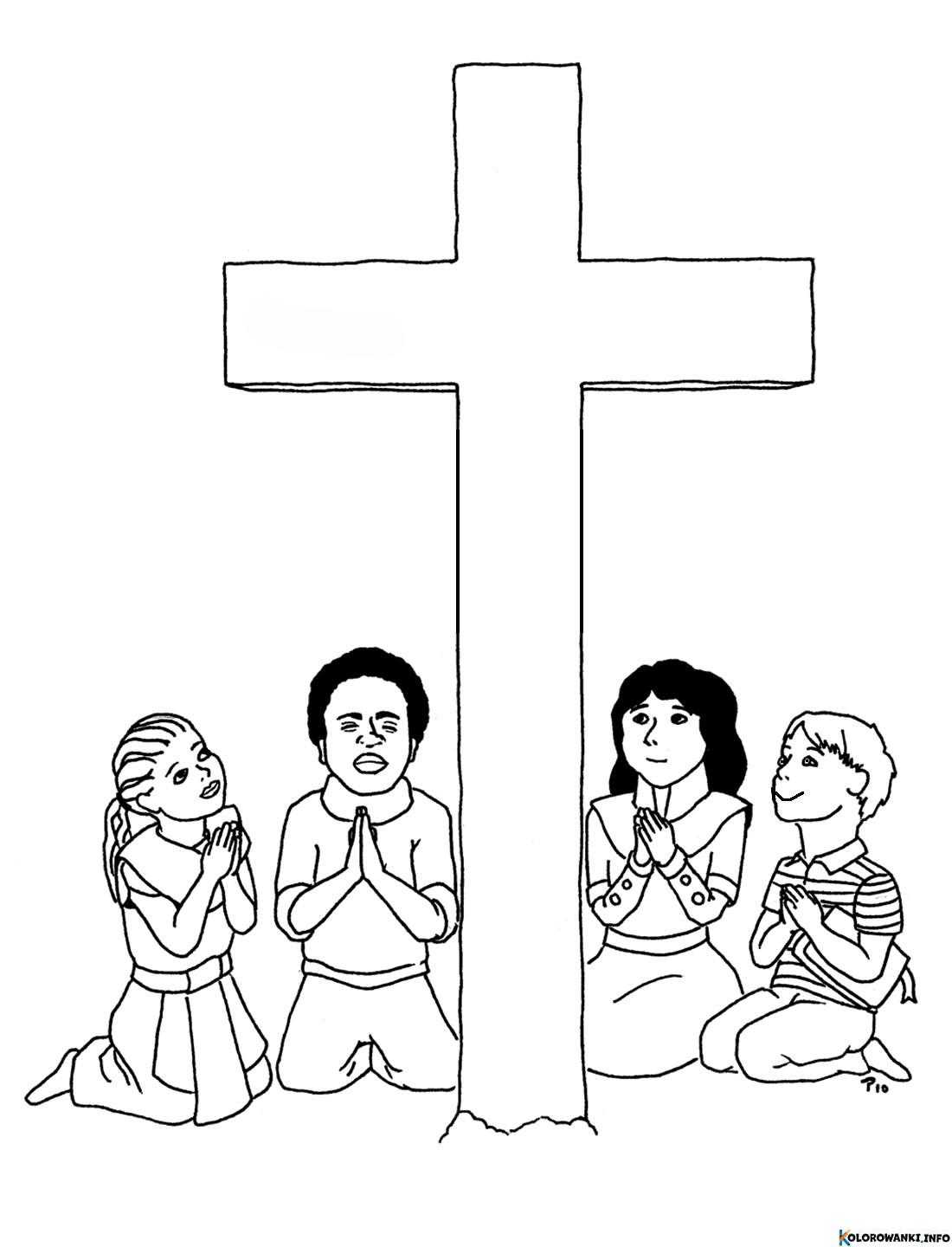 Kolorowanki Krzyz Do Druku Pobierz Lub Wydrukuj Za Darmo