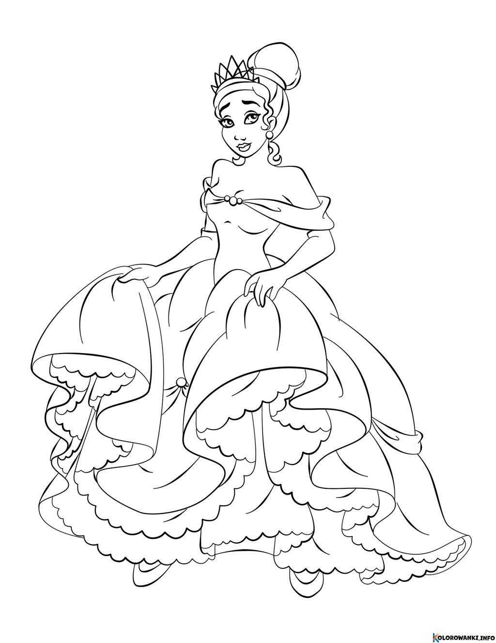 1684117196 913 Kolorowanki Ksiezniczka Tiana do druku Pobierz lub wydrukuj za