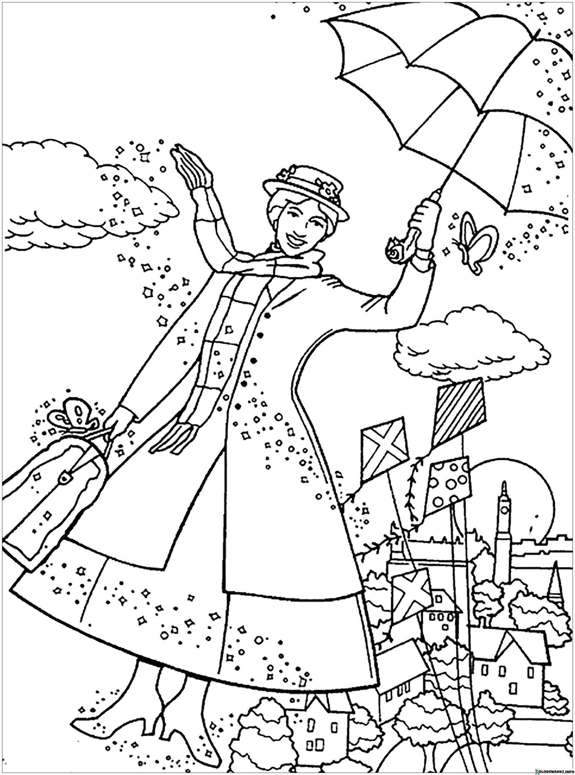 1684255262 739 Kolorowanki Mary Poppins do druku Pobierz lub wydrukuj za scaled