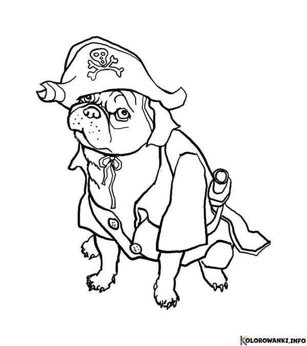 Kolorowanki Mopsy do druku Pobierz lub wydrukuj za darmo