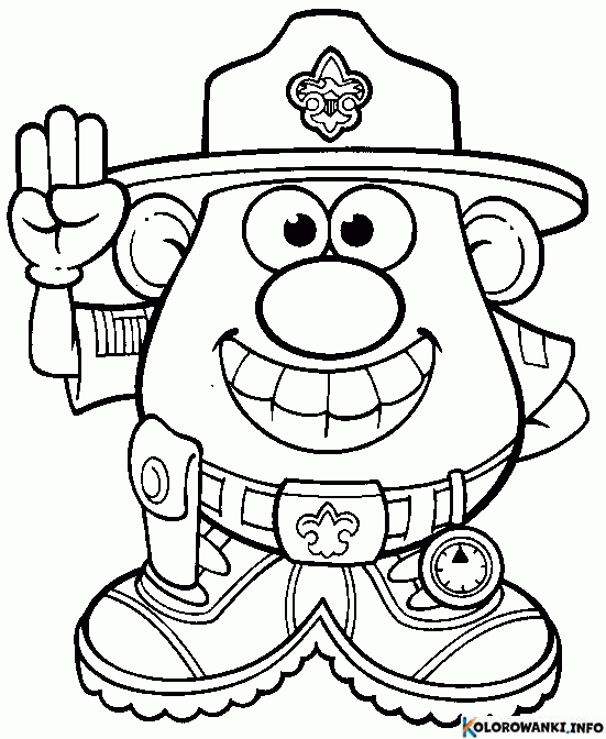 1684296902 993 Kolorowanki Mr Potato Head do druku Pobierz lub wydrukuj