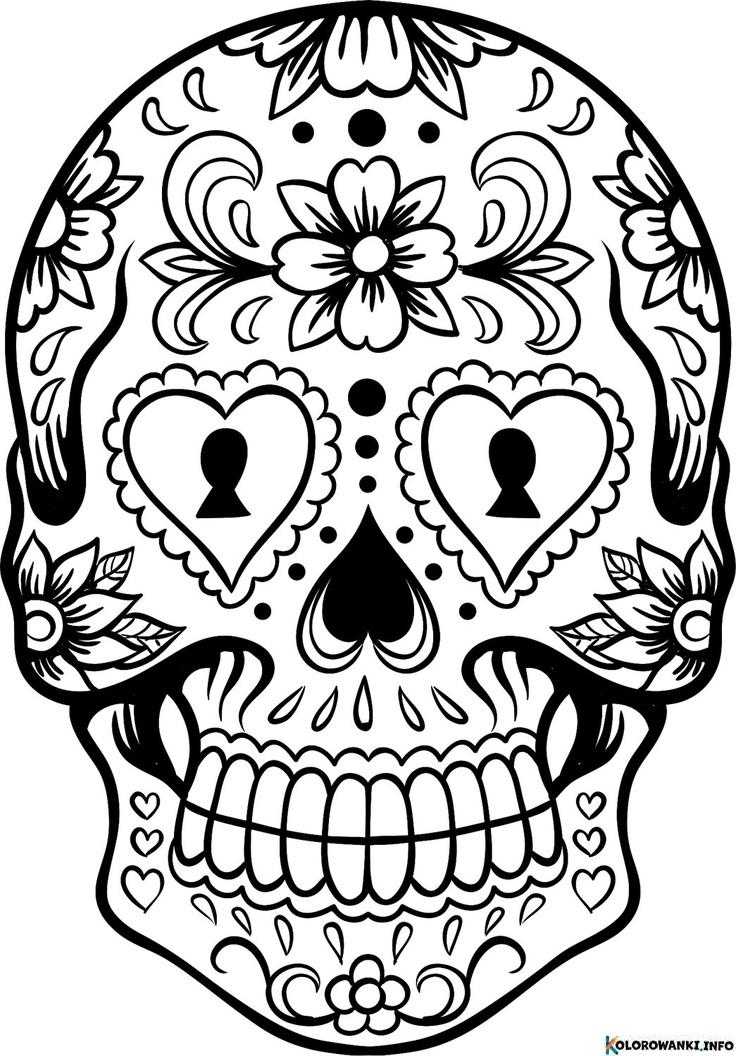 1684627303 107 Kolorowanki Sugar Skull do druku Pobierz lub wydrukuj za