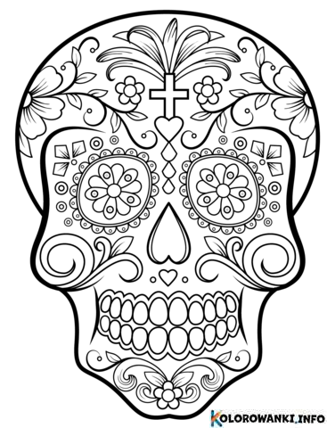 1684627303 22 Kolorowanki Sugar Skull do druku Pobierz lub wydrukuj za