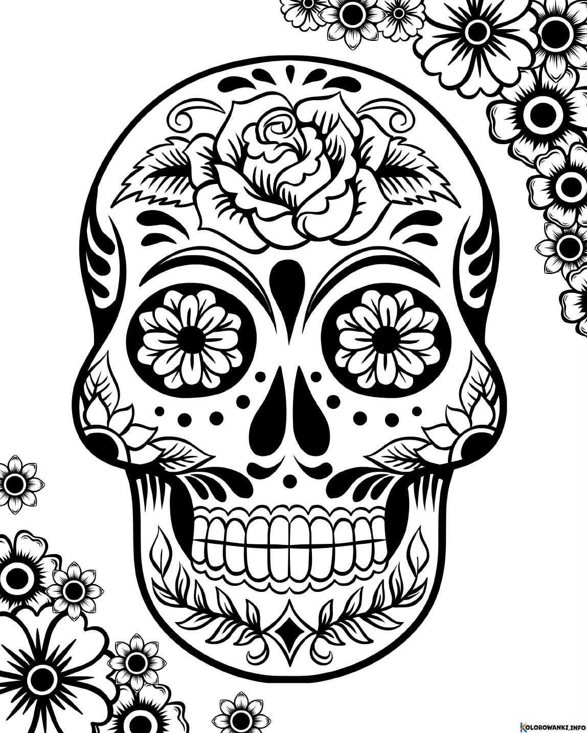 1684627304 19 Kolorowanki Sugar Skull do druku Pobierz lub wydrukuj za