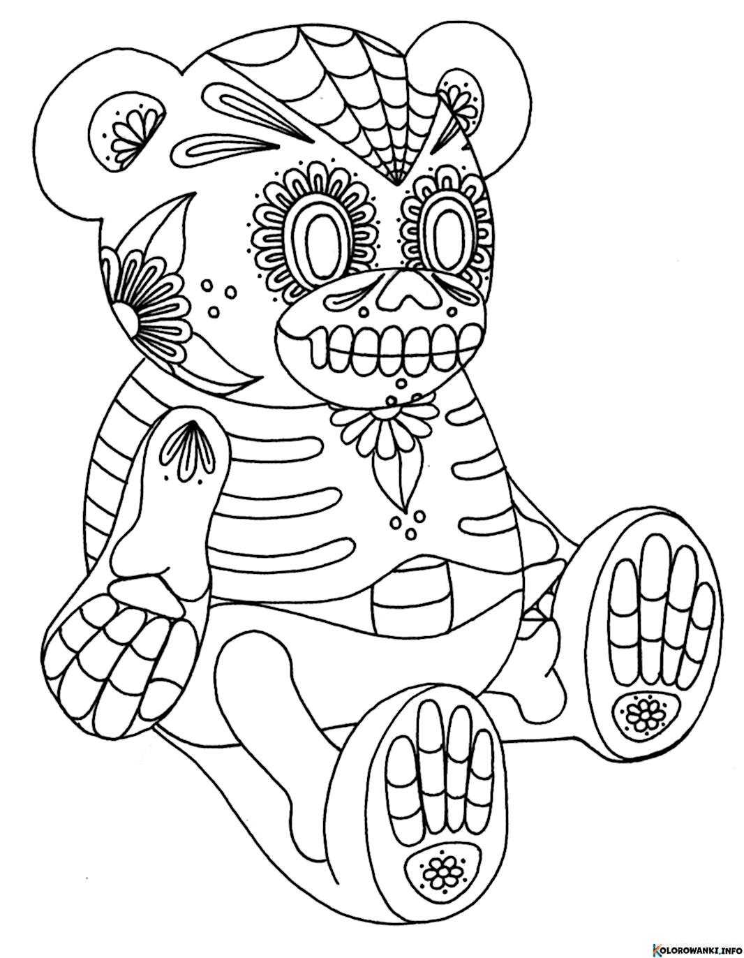 1684627305 58 Kolorowanki Sugar Skull do druku Pobierz lub wydrukuj za