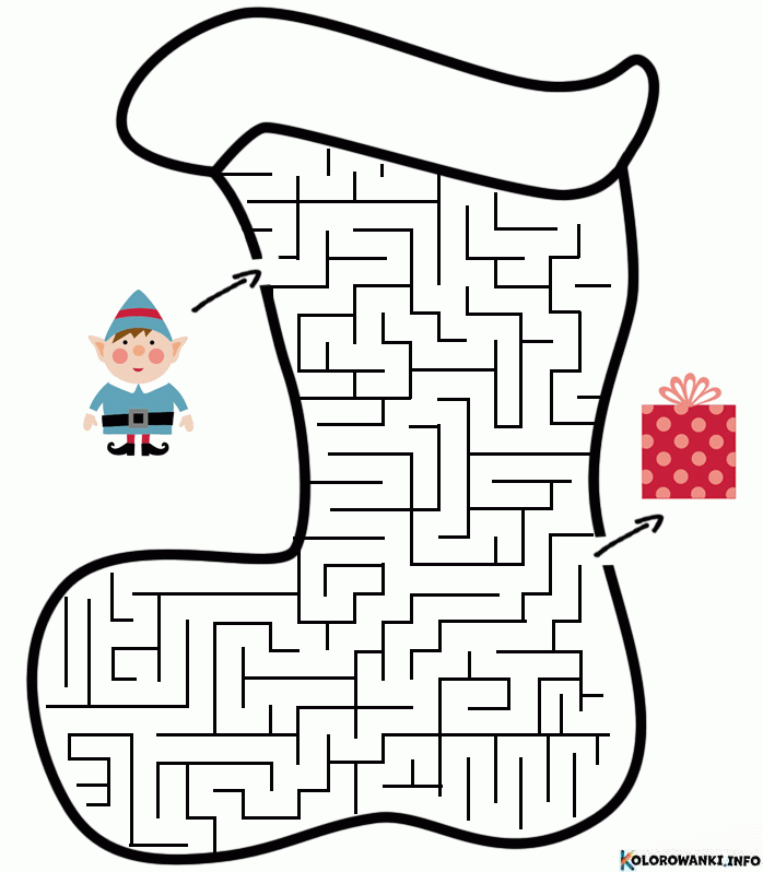 Kolorowanki Swiateczne Labirynty Do Druku Pobierz Lub Wydrukuj Za
