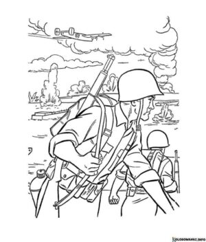 Kolorowanki Wojskowe Do Druku Pobierz Lub Wydrukuj Za Darmo