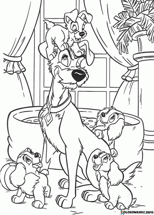 1684959516 322 Kolorowanki Zakochany Kundel do druku Pobierz lub wydrukuj za