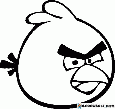 Kolorowanki Angry Birds do druku 1