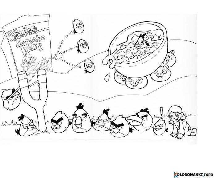 Kolorowanki Angry Birds do druku