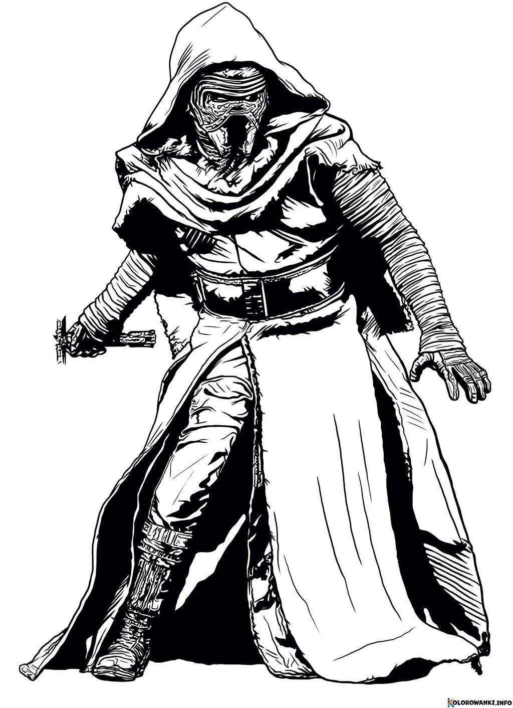 Kolorowanki Ben Solo do druku Pobierz lub wydrukuj za