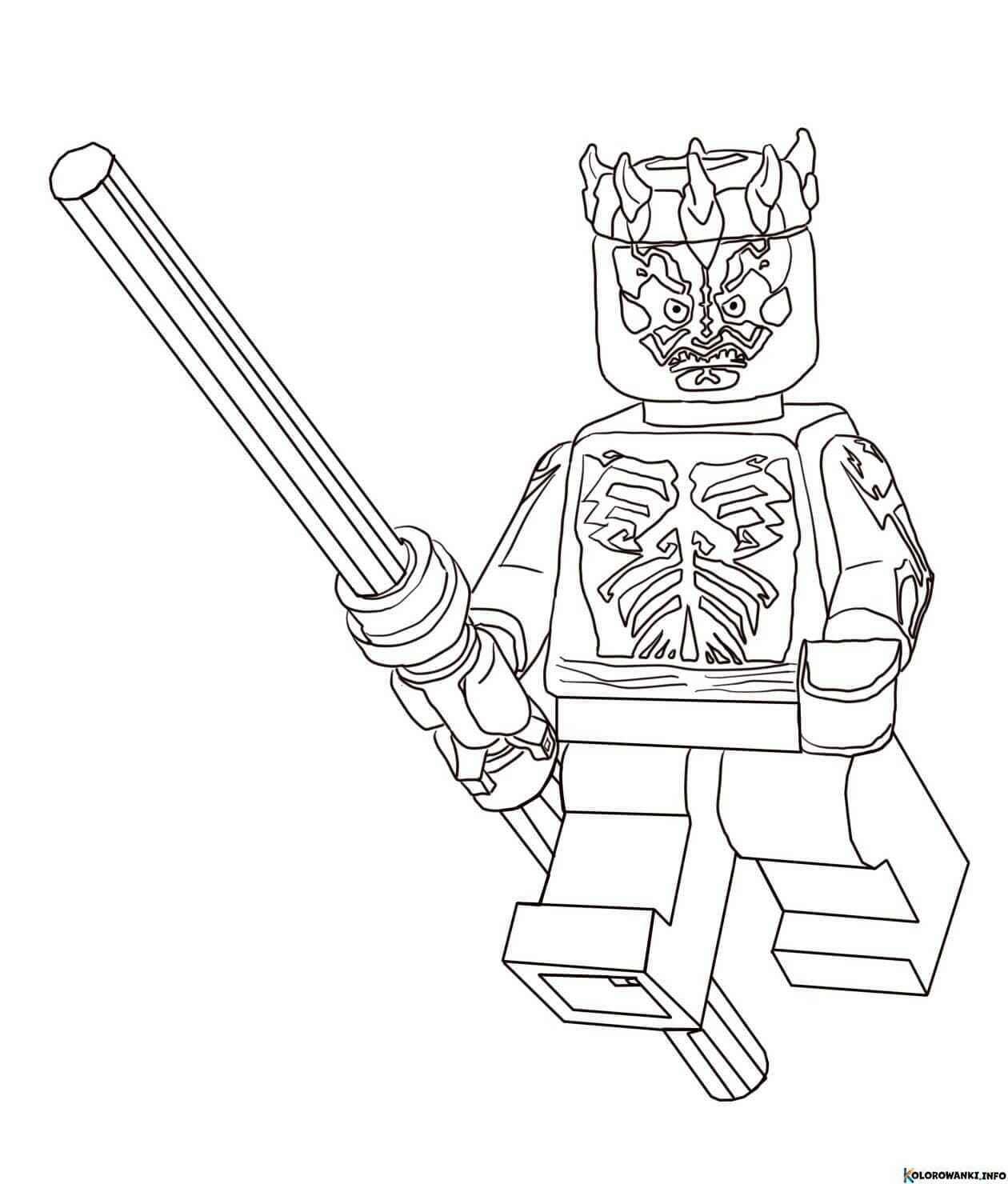 Kolorowanki Darth Maul do druku Pobierz lub wydrukuj za