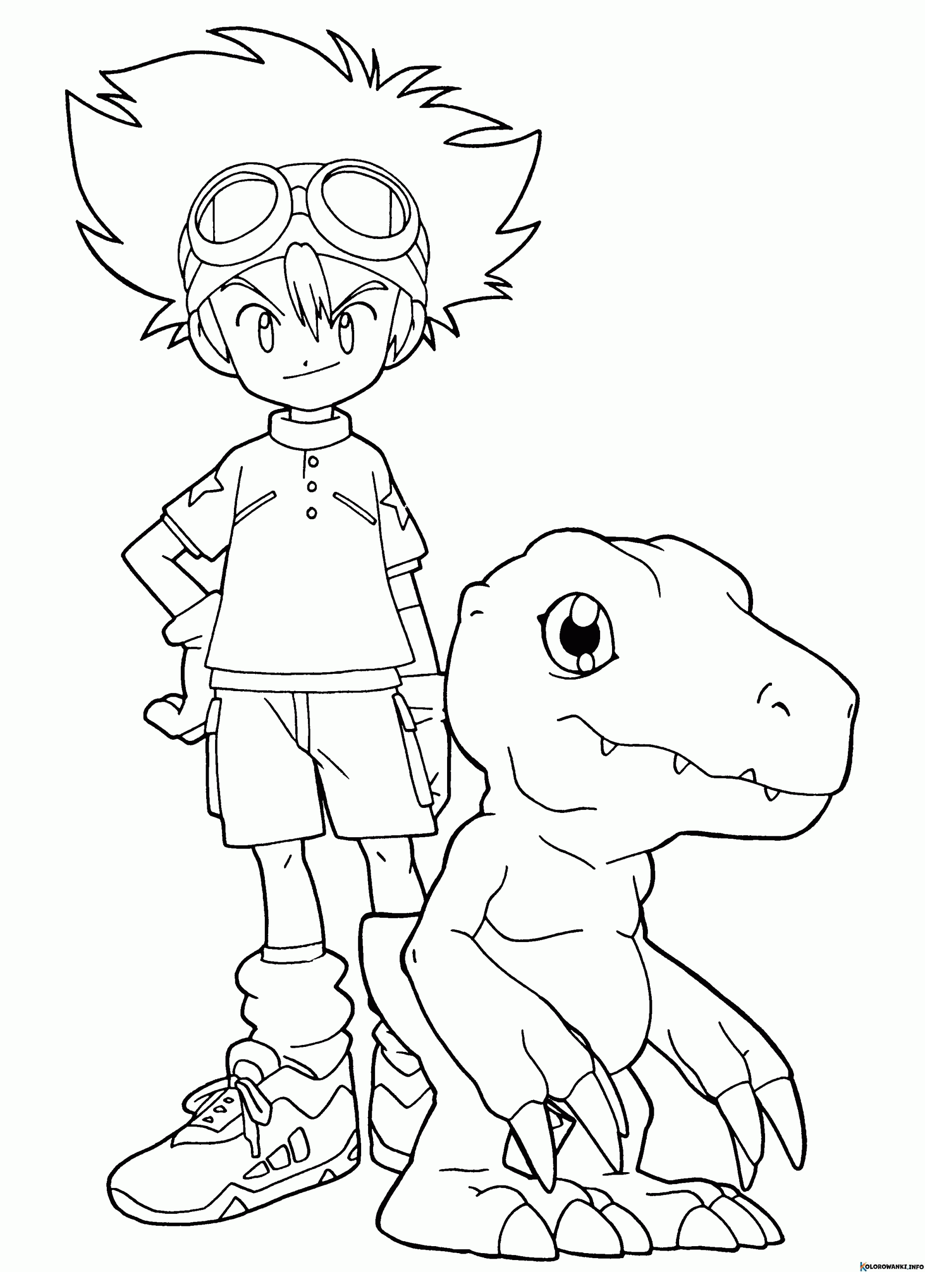 Kolorowanki Digimon do druku Pobierz lub wydrukuj za darmo scaled 1