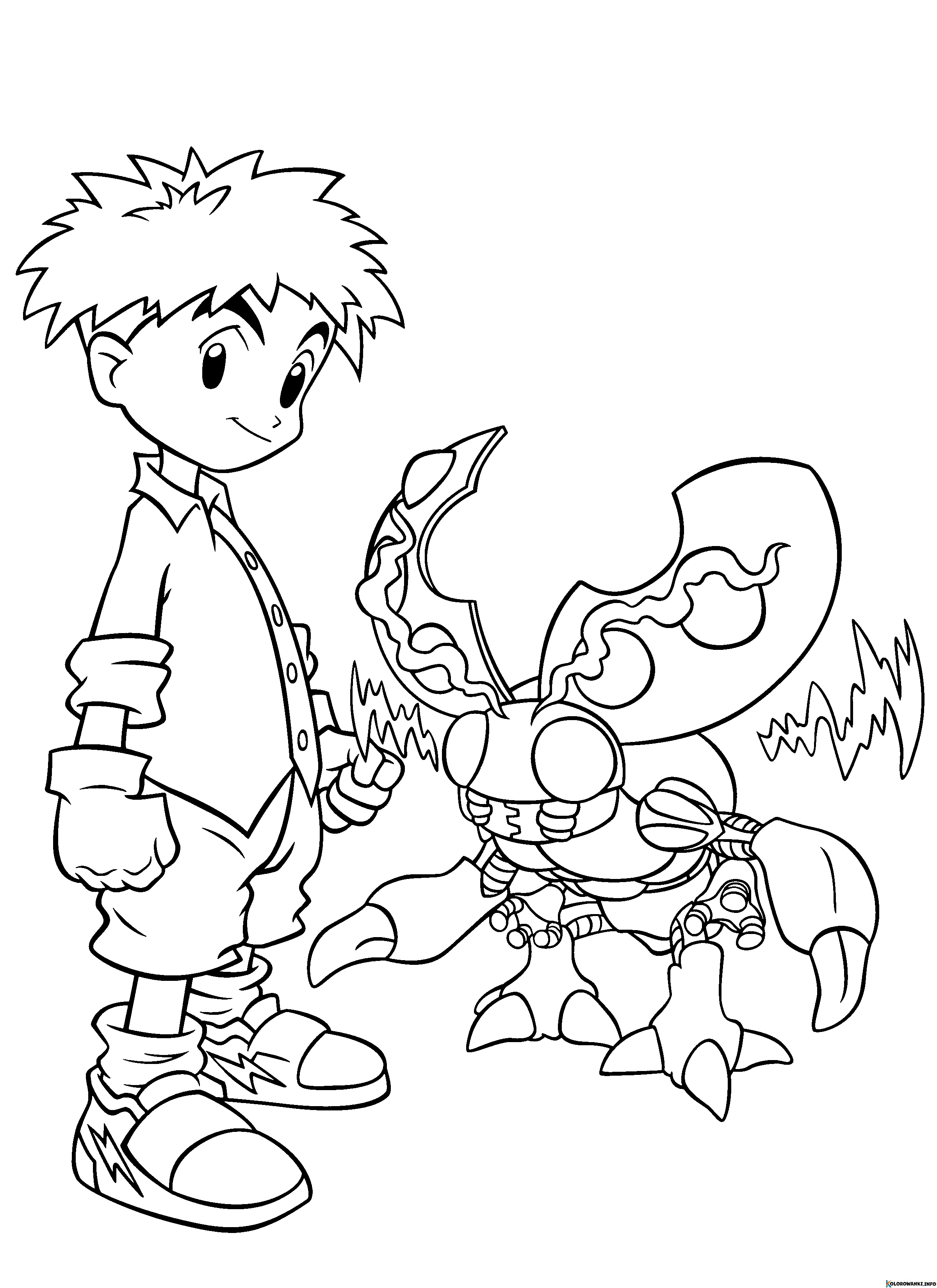 Kolorowanki Digimon do druku Pobierz lub wydrukuj za darmo