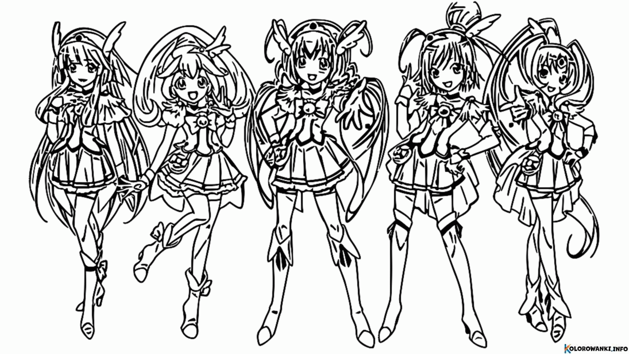 Kolorowanki Glitter Force do druku Pobierz lub wydrukuj za