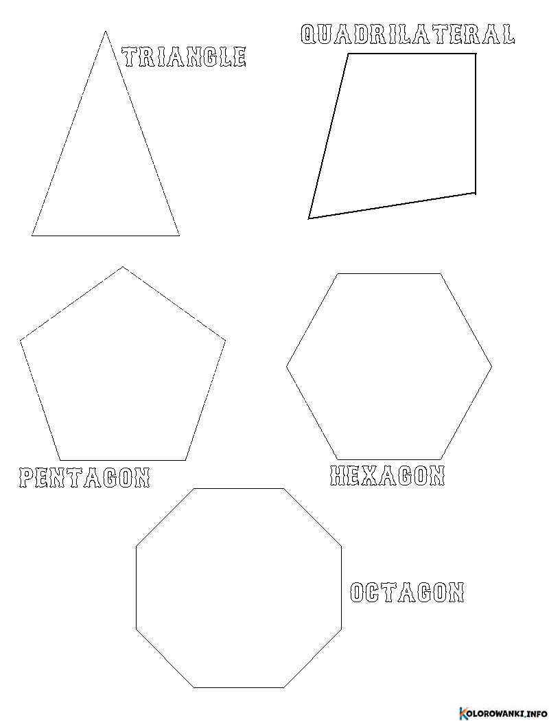 Kolorowanki Ksztalty do druku Pobierz lub wydrukuj za darmo
