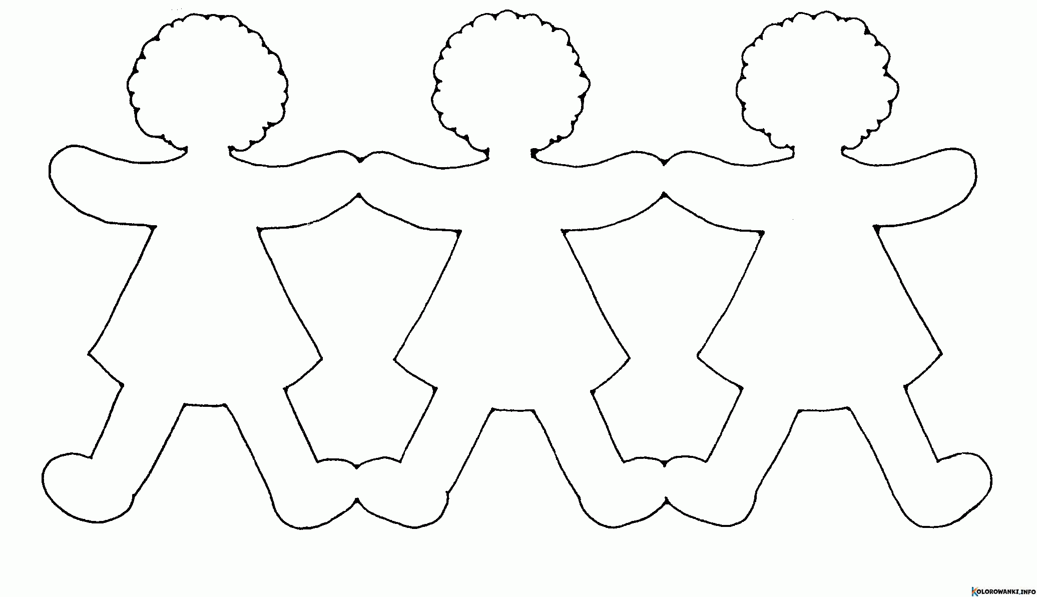 Kolorowanki Laleczka z Papieru do druku Pobierz lub wydrukuj