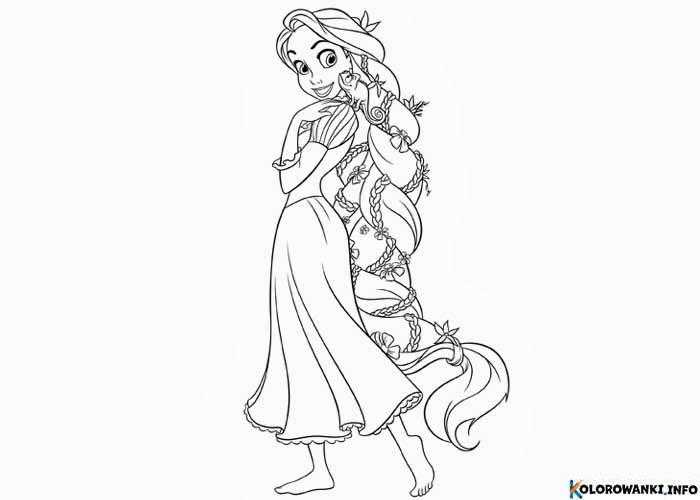 Kolorowanki Roszpunka do druku Pobierz lub wydrukuj za darmo