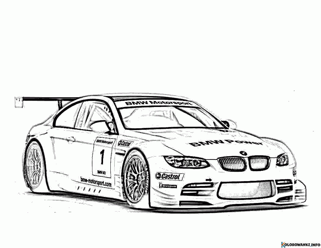 Kolorowanki Samochody wyscigowe do druku Pobierz lub wydrukuj za 1