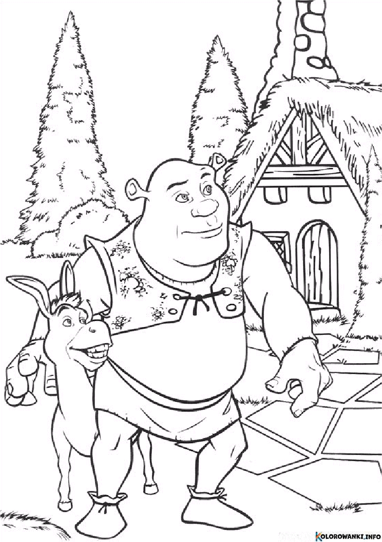 Kolorowanki Shrek do druku Pobierz lub wydrukuj za darmo