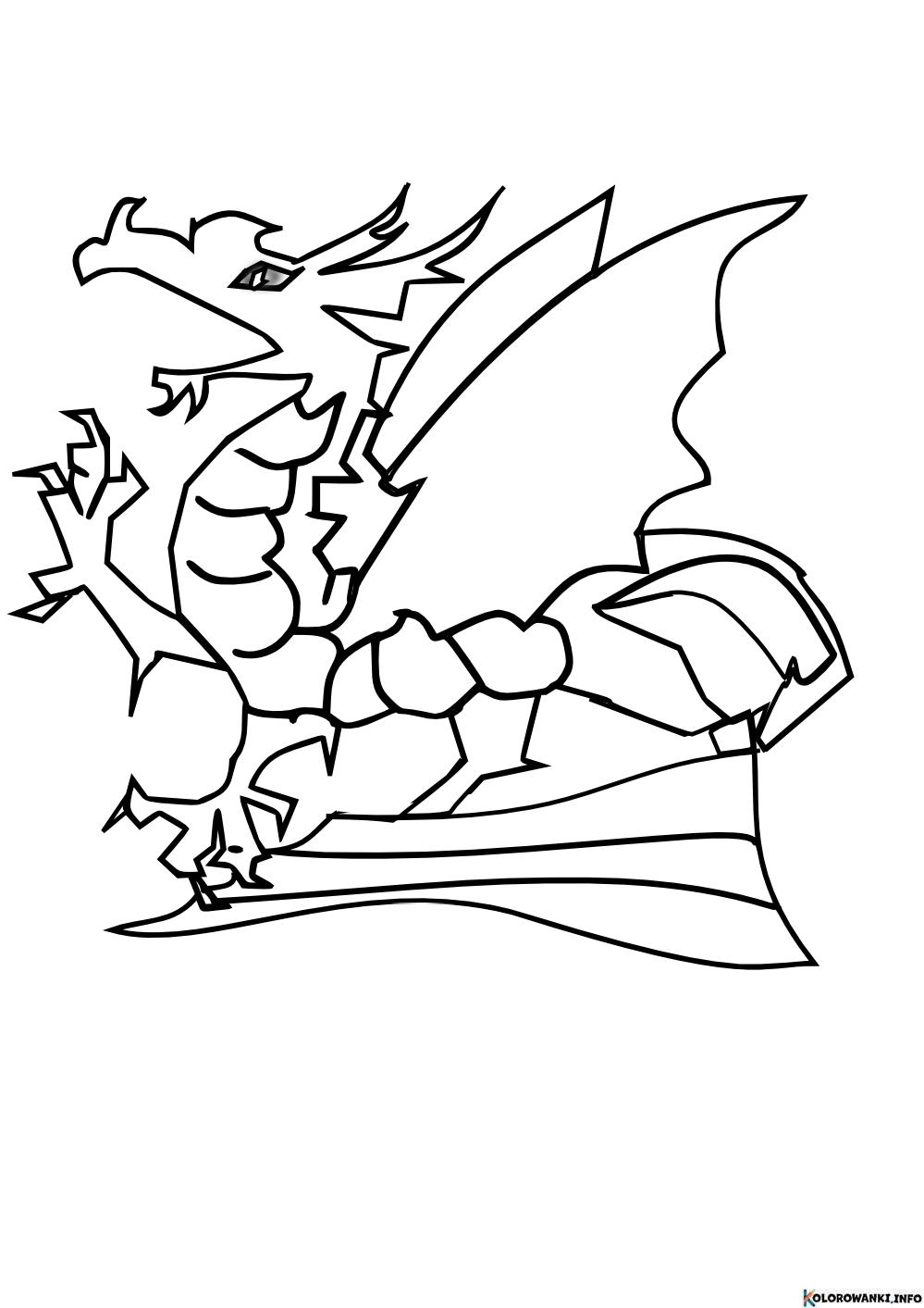 Kolorowanki Smoki do druku Pobierz lub wydrukuj za darmo