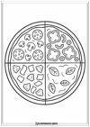 Pizza kolorowanki do druku
