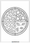 Pizza kolorowanki do druku
